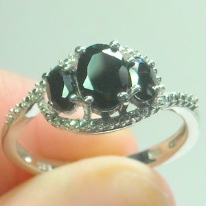NWT Natural Thai Black Spinel Ring